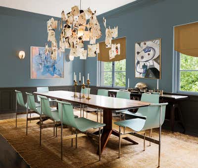 Eclectic Dining Room. California Home by Romanek Design Studio.