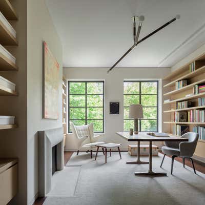 Traditional Office and Study. Brooklyn Townhouse by Rees Roberts & Partners.