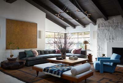  Rustic Living Room. Ranch House Residence  by Studio Shamshiri.
