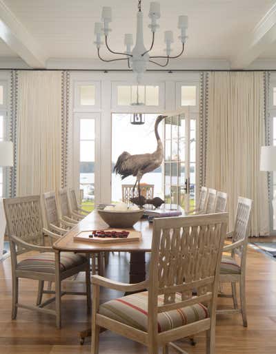  Farmhouse Dining Room. Lake Maxinkuckee by Tom Stringer Design Partners.