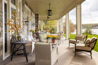  Farmhouse Patio and Deck. Lake Maxinkuckee by Tom Stringer Design Partners.