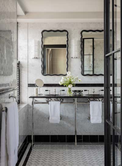  French Apartment Bathroom. Back Bay Pied-à-Terre by Duncan Hughes Interiors.