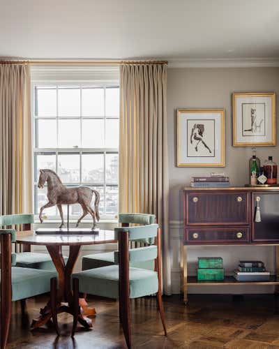  Art Deco Contemporary Apartment Living Room. Back Bay Pied-à-Terre by Duncan Hughes Interiors.