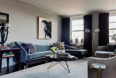 Art Deco Apartment Living Room. Back Bay Pied-à-Terre by Duncan Hughes Interiors.