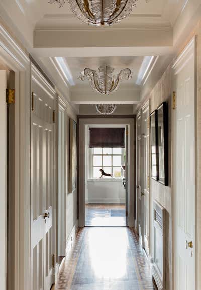  Hollywood Regency Apartment Entry and Hall. Back Bay Pied-à-Terre by Duncan Hughes Interiors.