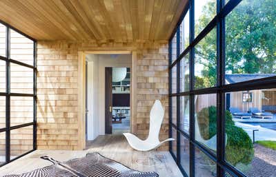  Modern Patio and Deck. East Hampton Farmhouse by Dan Scotti Design.