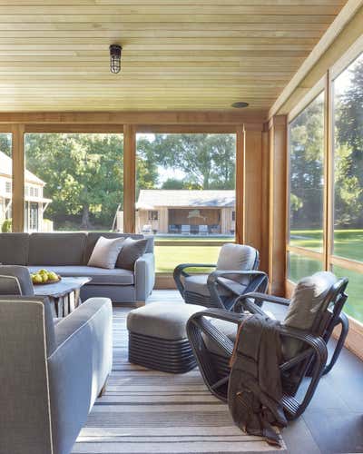  Modern Living Room. East Hampton Farmhouse by Dan Scotti Design.