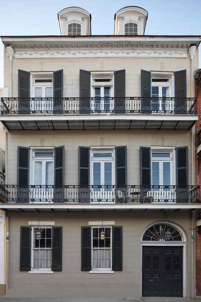 Eclectic Exterior. French Quarter by Shawn Henderson Interior Design.