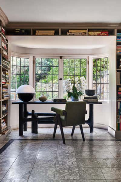 Eclectic Office and Study. California Home by Romanek Design Studio.