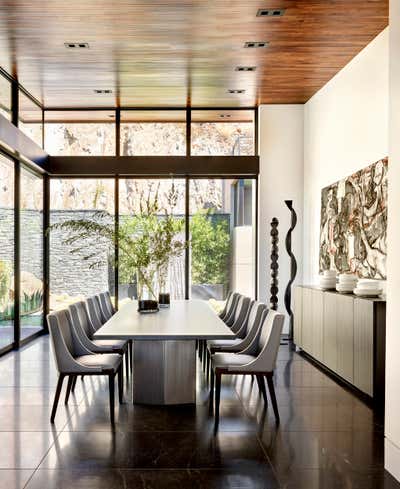 Modern Dining Room. Hillside Modern Oasis by Anita Lang/IMI Design.