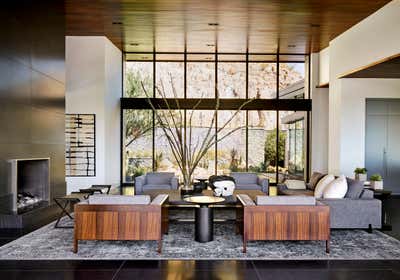 Modern Family Home Living Room. Hillside Modern Oasis by Anita Lang/IMI Design.
