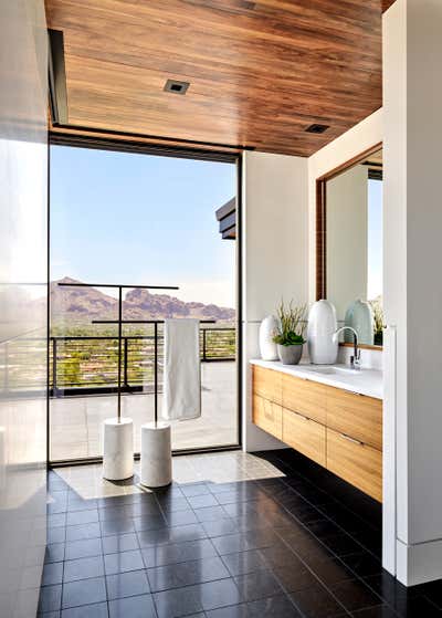  Modern Family Home Bathroom. Hillside Modern Oasis by Anita Lang/IMI Design.