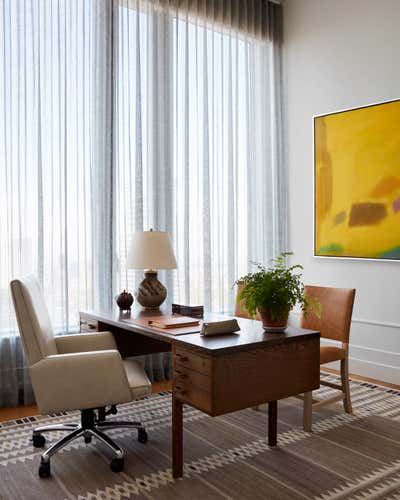  Modern Office and Study. Midtown Residence by David Scott Interiors.