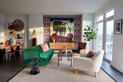  Eclectic Apartment Living Room. Harlem Penthouse by Right Meets Left Interior Design.