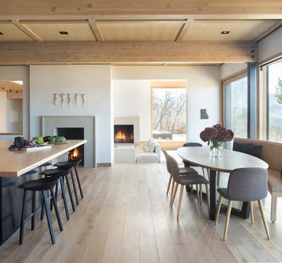  Minimalist Family Home Dining Room. Ridge House by Rowland and Broughton.