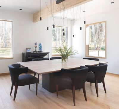 Modern Dining Room. Ridge House by Rowland and Broughton.