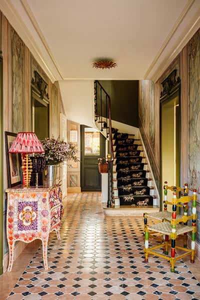  Bohemian Entry and Hall. Maison de Campagne by Laura Gonzalez.