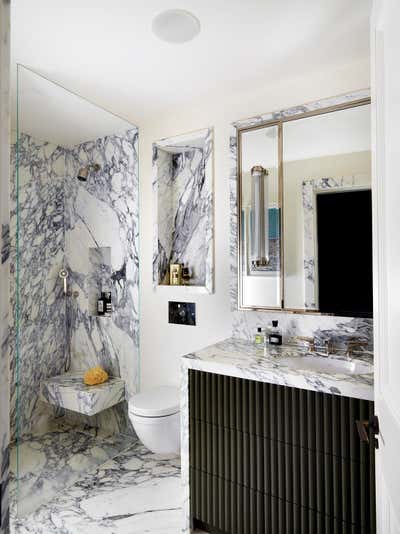  Mid-Century Modern Apartment Bathroom. Kensington by Studio Vero.