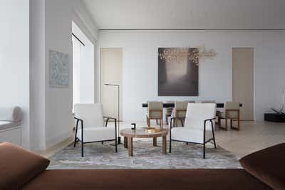  Contemporary Apartment Living Room. Park Avenue Pied-a-terre  by Tarek Shamma.