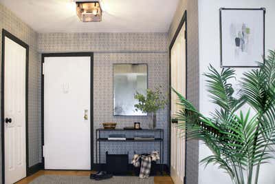 Modern Bachelor Pad Entry and Hall. Midtown Man Cave by Do Not Let Us Design.
