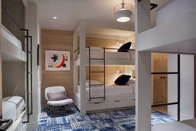 Contemporary Family Home Children's Room. Snowmass Residence by Barbara Glass, Inc. .