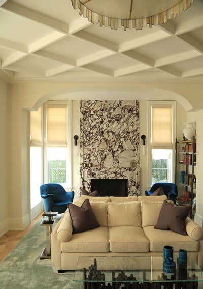 Art Deco Living Room. Brooklyn residence. Family home by Eli Dweck Designs.