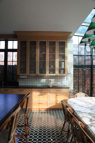  Art Deco Family Home Kitchen. Brooklyn residence. Family home by Eli Dweck Designs.