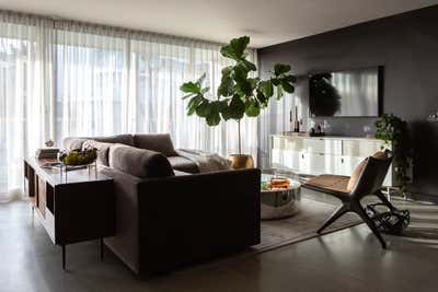  Art Deco Modern Apartment Living Room. Sunset Strip Sanctuary by Studio Palomino.