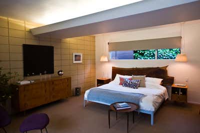  Contemporary Mid-Century Modern Modern Family Home Bedroom. Interior Design Fickett House by Hildebrandt Studio.