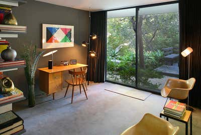  Mid-Century Modern Minimalist Office and Study. Interior Styling Ladd & Kelsey House by Hildebrandt Studio.