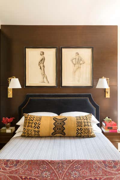  Arts and Crafts Regency Apartment Bedroom. West Village  by Studio SFW.