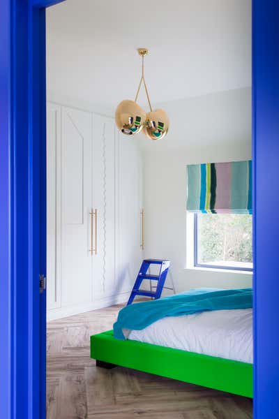  Mediterranean Tropical Family Home Bedroom. Appledore by Charlotte Beevor Studio.
