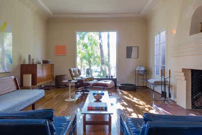  Contemporary Mid-Century Modern Apartment Living Room. Hayworth Residence by Hildebrandt Studio.