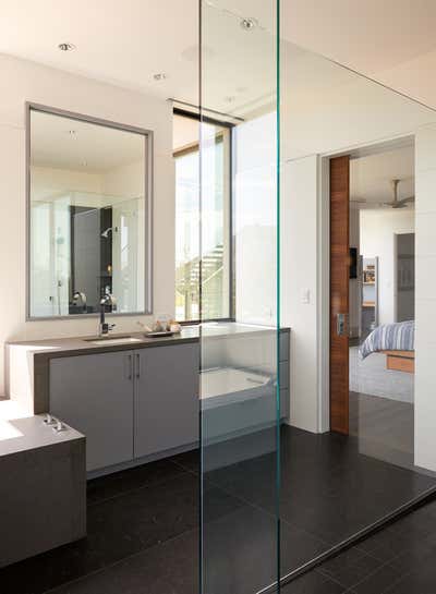 Modern Bathroom. Hillside Modern Oasis by Anita Lang/IMI Design.