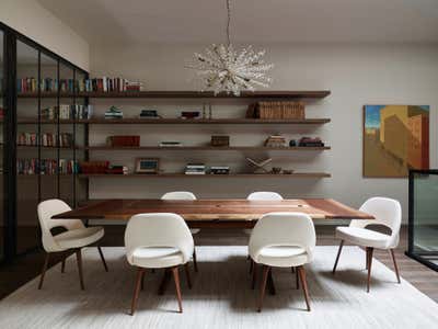  Mid-Century Modern Family Home Dining Room. Beacon Hill Carriage House by LTK Interiors.