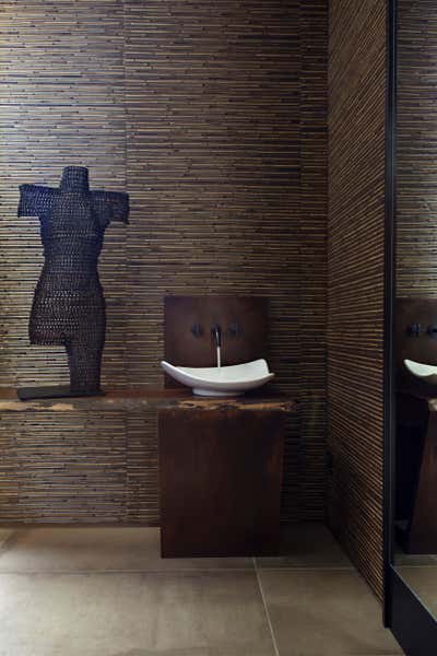 Modern Bathroom. Mountainside Bird's Nest  by Anita Lang/IMI Design.