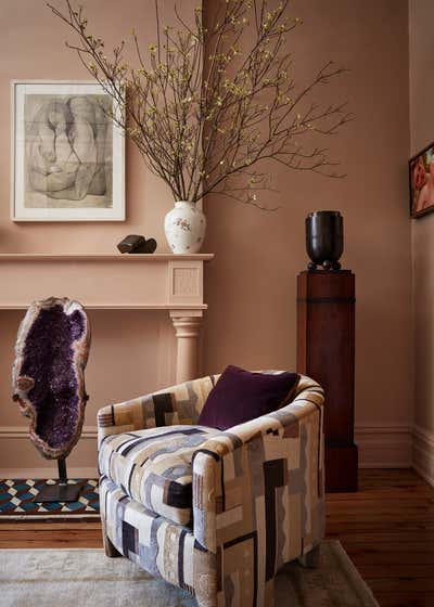  Eclectic Apartment Living Room. Park Slope Parlor Floor by Casey Kenyon Studio.