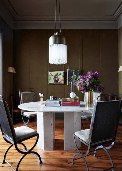  Eclectic Apartment Dining Room. Park Slope Parlor Floor by Casey Kenyon Studio.