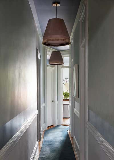  Eclectic Art Deco Apartment Entry and Hall. Park Slope Parlor Floor by Casey Kenyon Studio.