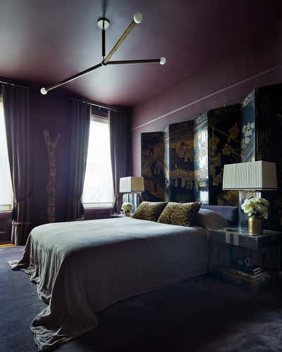  Bohemian Regency Apartment Bedroom. Park Slope Parlor Floor by Casey Kenyon Studio.