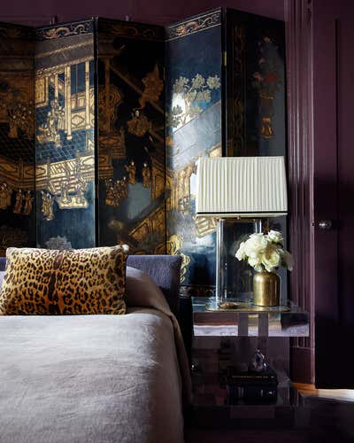  Bohemian Maximalist Apartment Bedroom. Park Slope Parlor Floor by Casey Kenyon Studio.