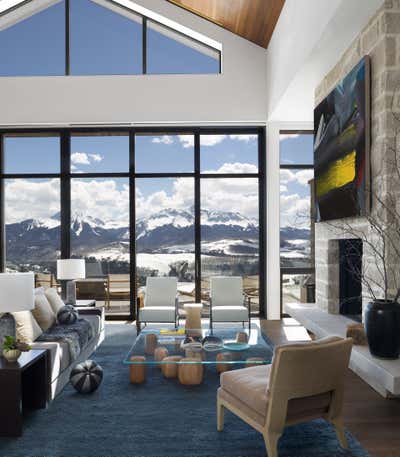  Contemporary Family Home Living Room. Aldasoro Ranch by Kimille Taylor Inc.