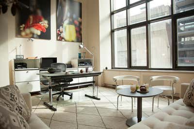  Modern Apartment Living Room. Artists Pied-a-Terre by Dana Nicholson Studio Inc..