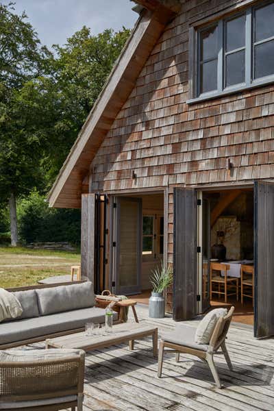  Cottage English Country Country House Exterior. Boathouse, Ewhurst Park by Design Stories.