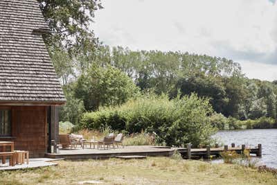  Cottage Country House Exterior. Boathouse, Ewhurst Park by Design Stories.