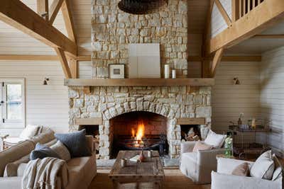  Scandinavian Country House Living Room. Boathouse, Ewhurst Park by Design Stories.