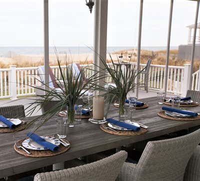 Beach Style Patio and Deck. NEW JERSEY SHORE by Dana Nicholson Studio Inc..