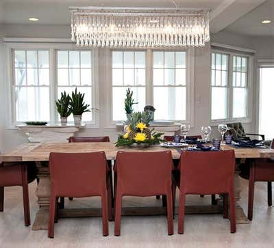  Eclectic Dining Room. NEW JERSEY SHORE by Dana Nicholson Studio Inc..
