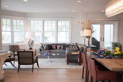  Transitional Living Room. NEW JERSEY SHORE by Dana Nicholson Studio Inc..