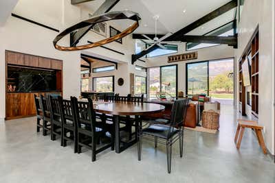  Southwestern Bohemian Vacation Home Dining Room. Modern Hacienda  by HABITAT Studio.